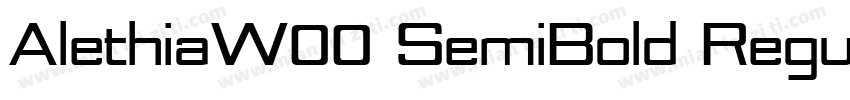 AlethiaW00 SemiBold Regular字体转换